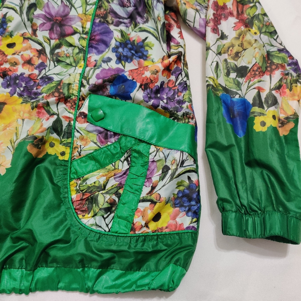 Multicolor Floral Wind Breaker - Picture 3 of 10